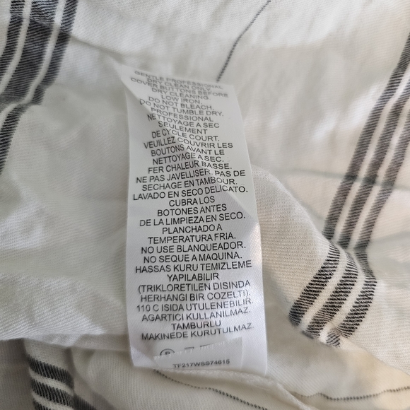 Tibi Striped Mock Neck Top - Picture 9 of 10